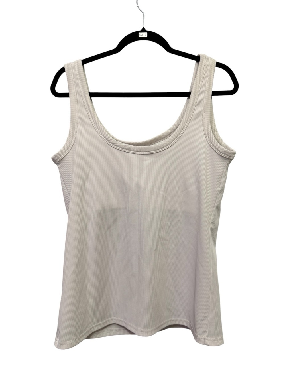 White Ribbed Tank Top - Picture 3 of 7